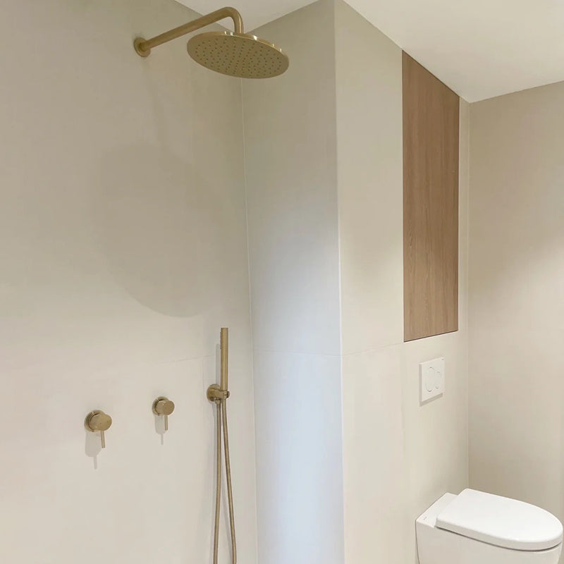 Modern Shower Set Brass Adjustable Water Flow Ceiling Mounted Shower Head Combo