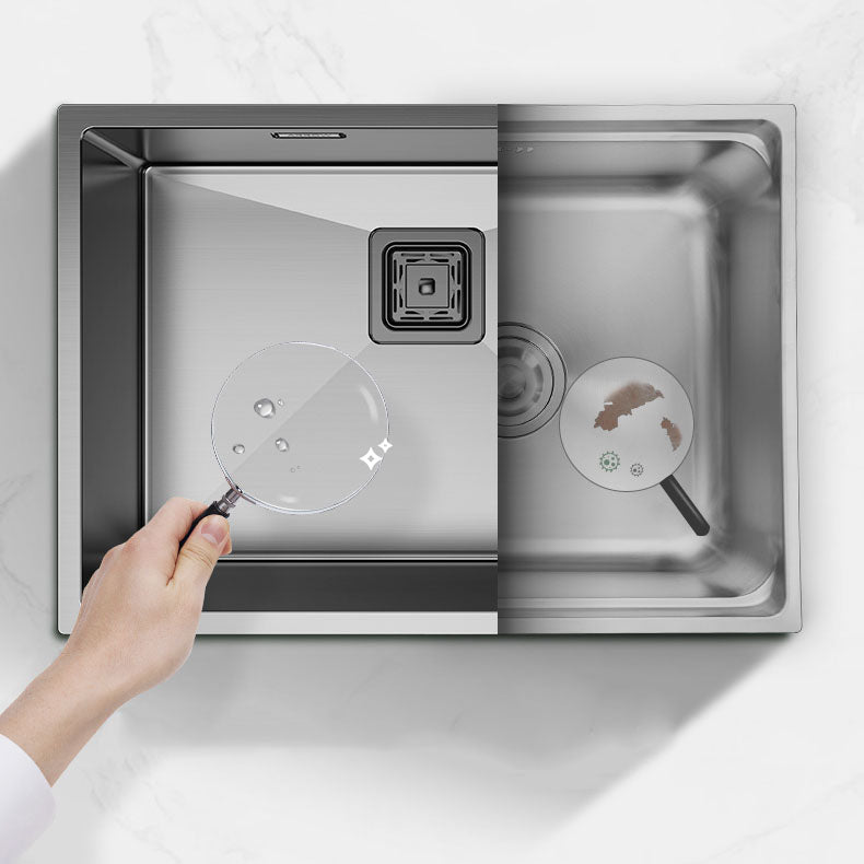 Modern Style Kitchen Sink Noise-cancelling Design Stainless Steel Kitchen Sink