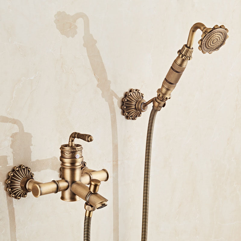 Wall Mounted Metal Freestanding Tub Filler Copper Freestanding Faucet