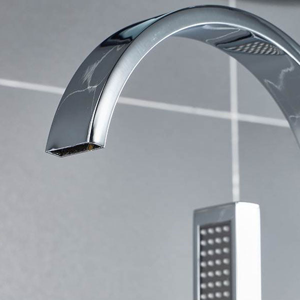 Contemporary Style Freestanding Bathtub Faucet Floor Mounted Freestanding Tub Filler