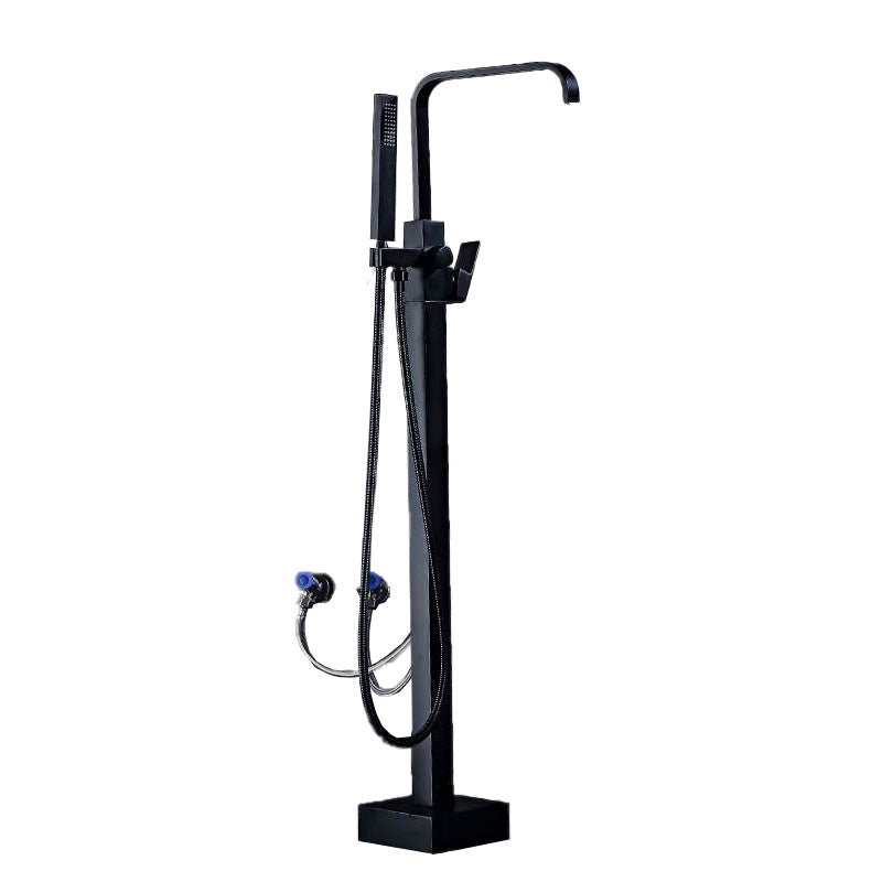 Contemporary Style Freestanding Bathtub Faucet Floor Mounted Freestanding Tub Filler