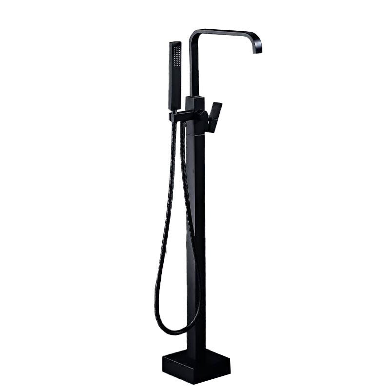 Contemporary Style Freestanding Bathtub Faucet Floor Mounted Freestanding Tub Filler