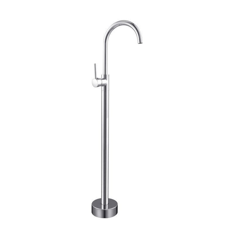 Contemporary Metal Freestanding Faucet Floor Mounted Freestanding Bathtub Faucet