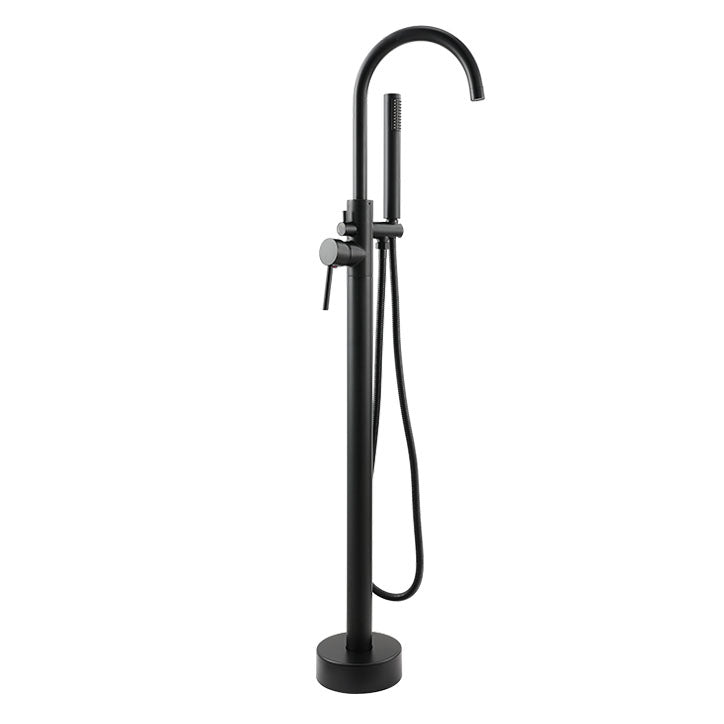 Contemporary Metal Freestanding Faucet Floor Mounted Freestanding Bathtub Faucet