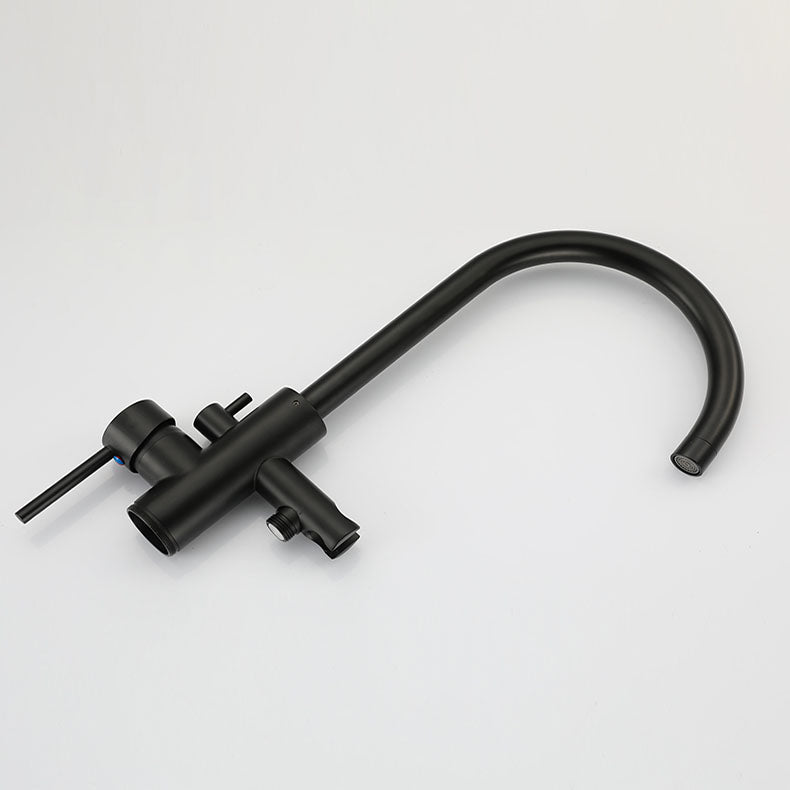 Contemporary Metal Freestanding Faucet Floor Mounted Freestanding Bathtub Faucet