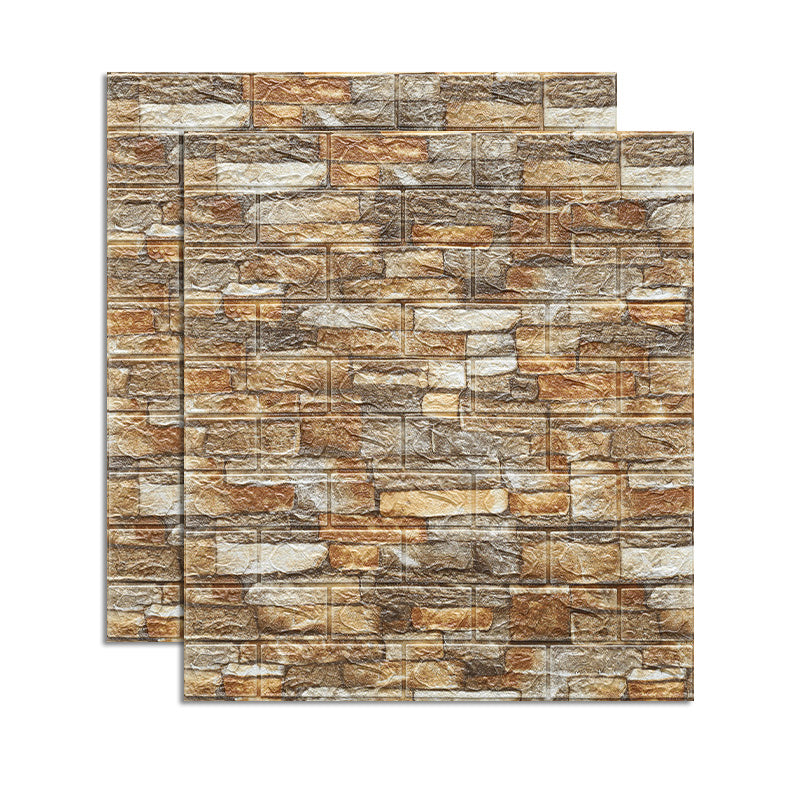 Farmhouse Wall Plank 3D Brick Bathroom Living Room Wall Panels Set of 2