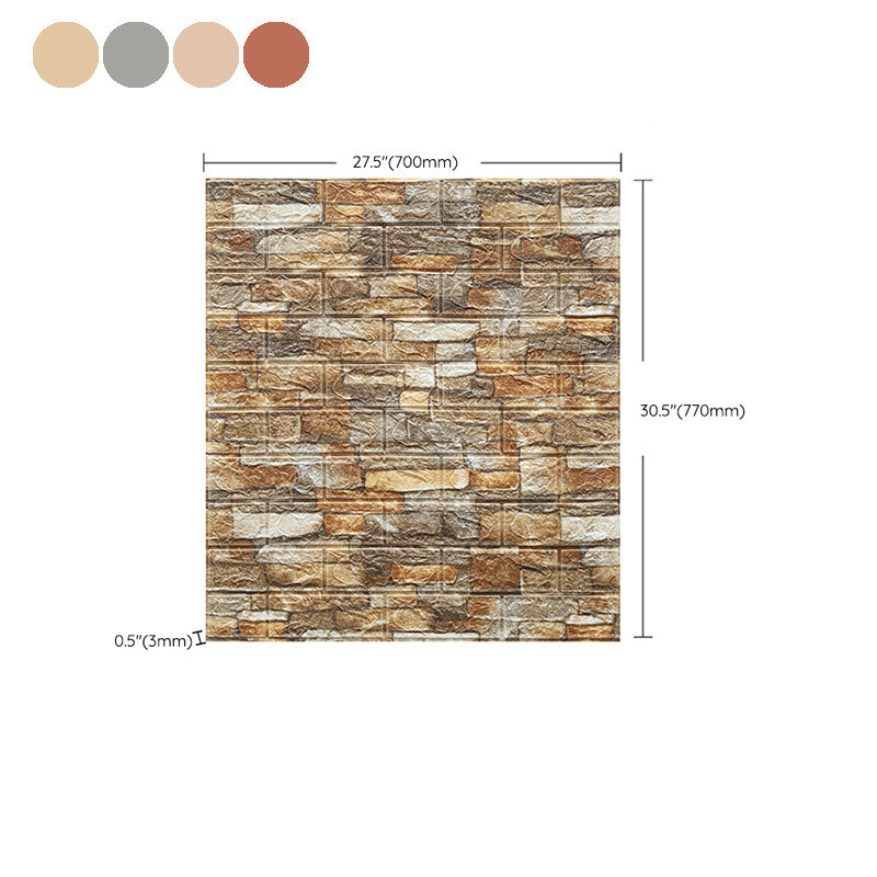 Farmhouse Wall Plank 3D Brick Bathroom Living Room Wall Panels Set of 2