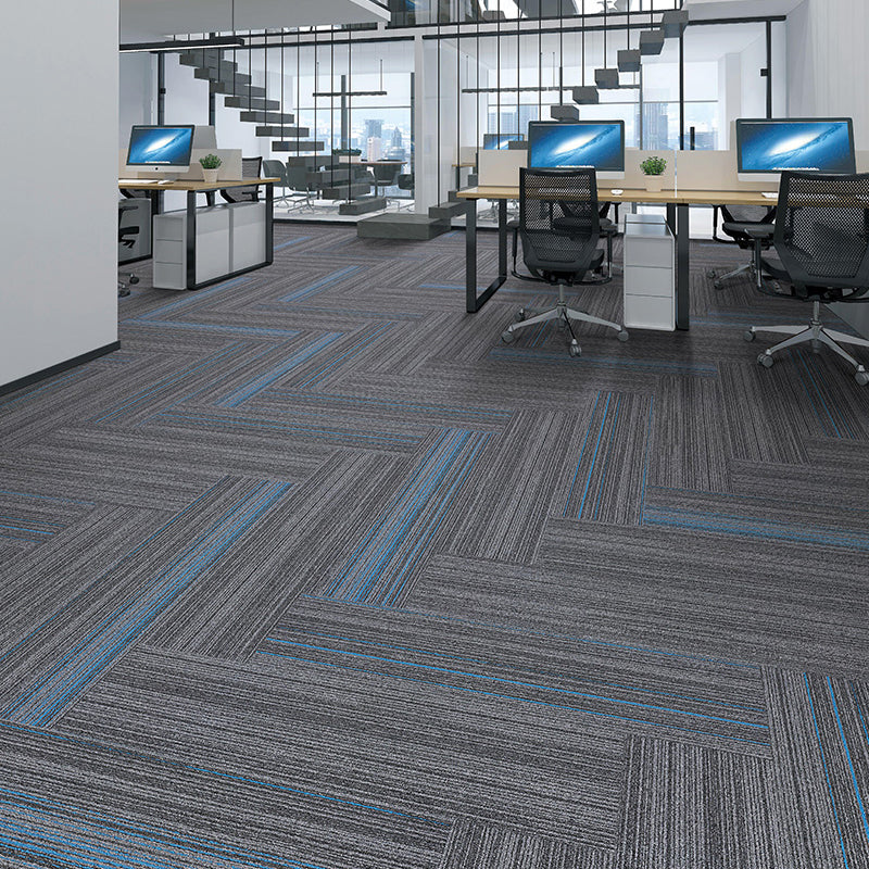 Gray Tone Level Loop Carpet Tile Self Adhesive Indoor Office Carpet Tile