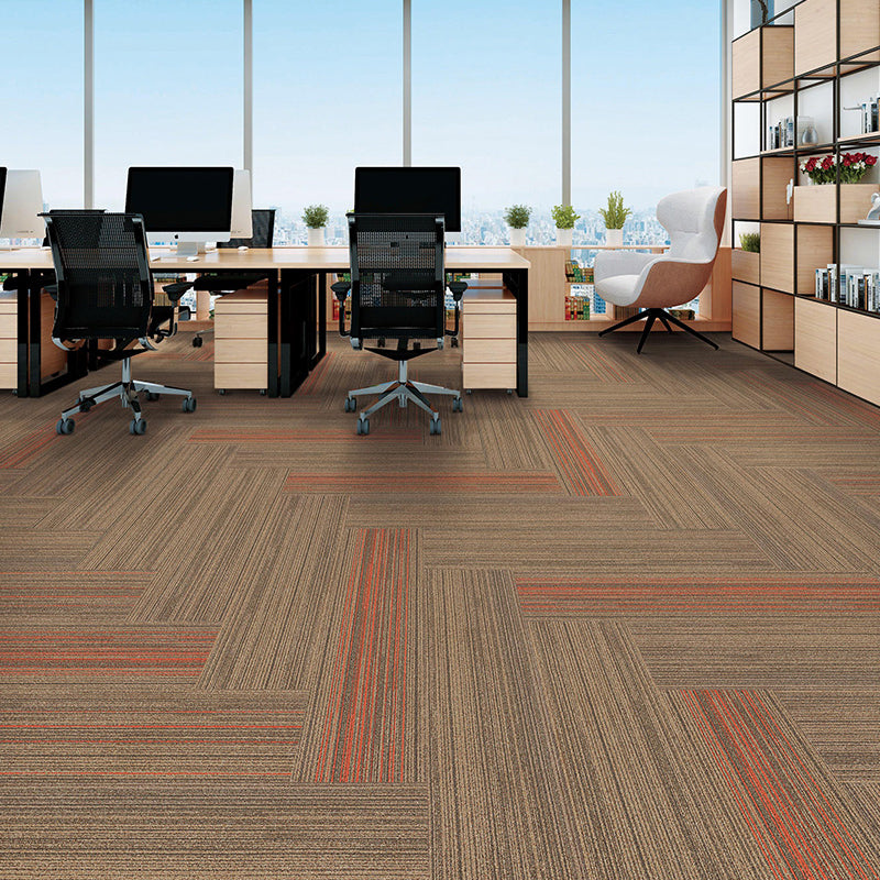 Gray Tone Level Loop Carpet Tile Self Adhesive Indoor Office Carpet Tile