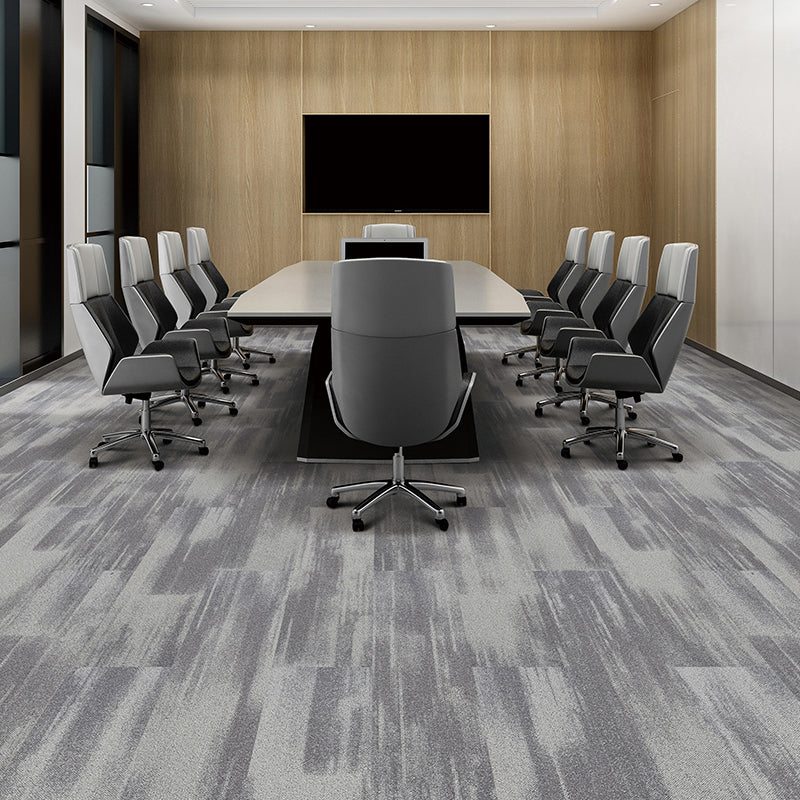Gray Tone Level Loop Carpet Tile Self Adhesive Indoor Office Carpet Tile