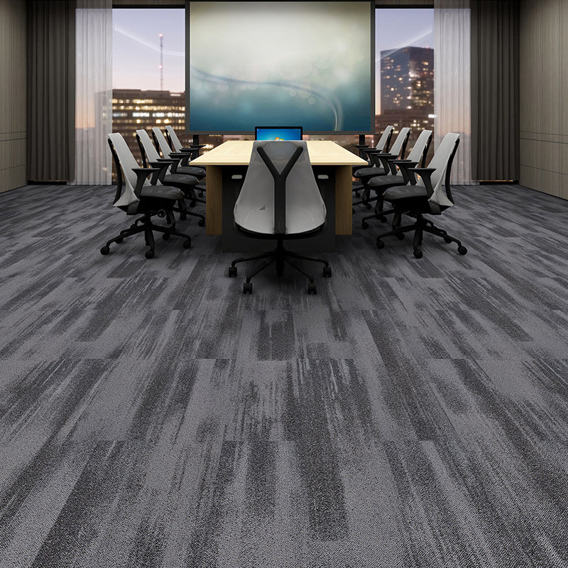 Gray Tone Level Loop Carpet Tile Self Adhesive Indoor Office Carpet Tile