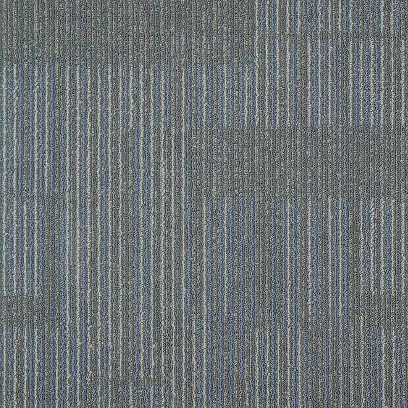 Office Level Loop Carpet Tile Dark Color Fade Resistant Loose Lay Indoor Carpet Tiles