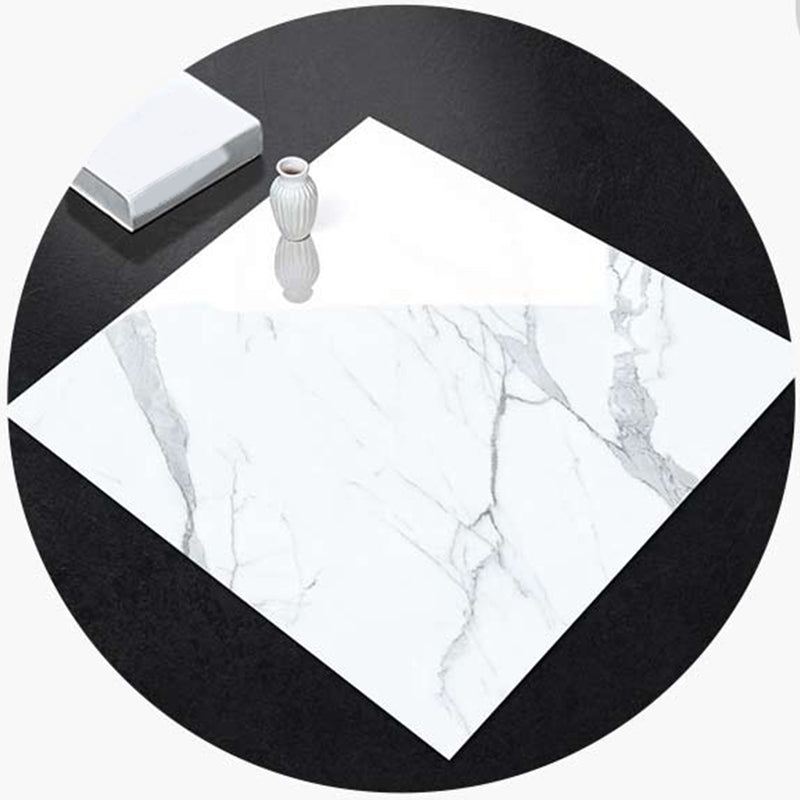 Peel and Stick Vinyl Flooring High Gloss PVC Flooring with Square Edge