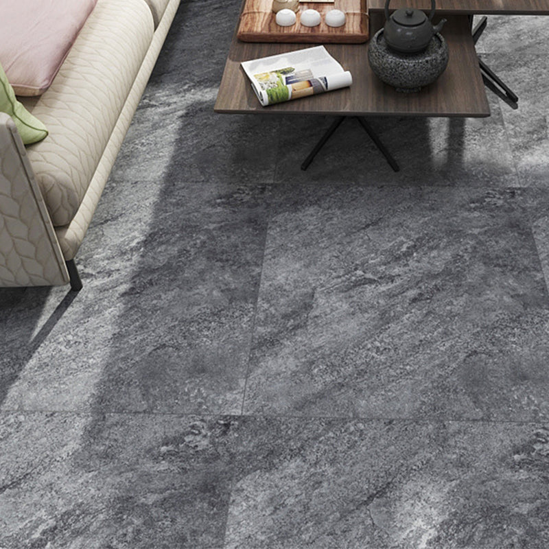 Square Peel & Stick Vinyl Flooring Stone Design PVC Flooring for Living Room
