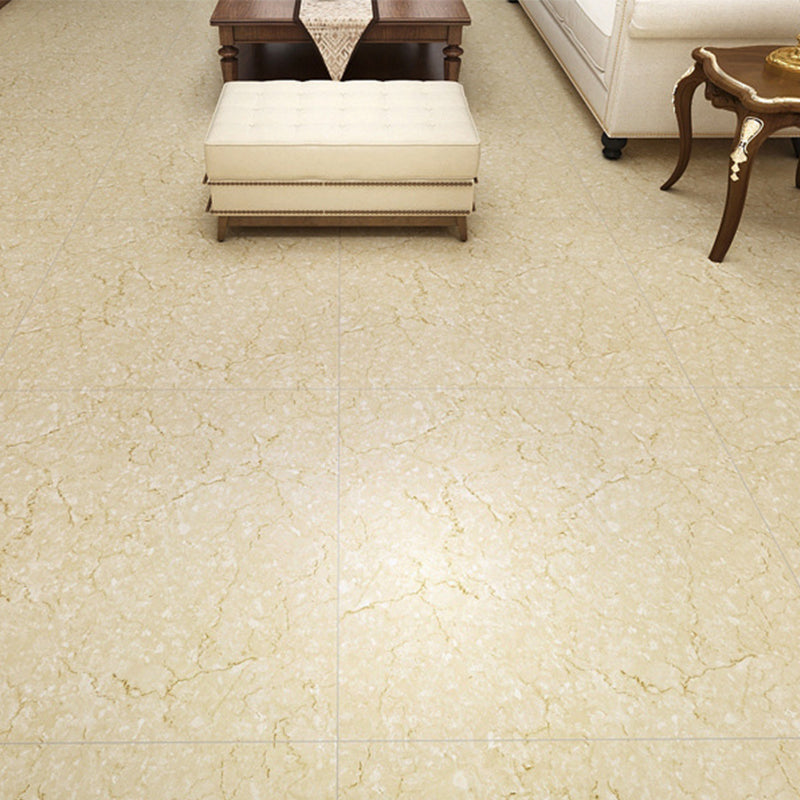 Square Peel & Stick Vinyl Flooring Stone Design PVC Flooring for Living Room