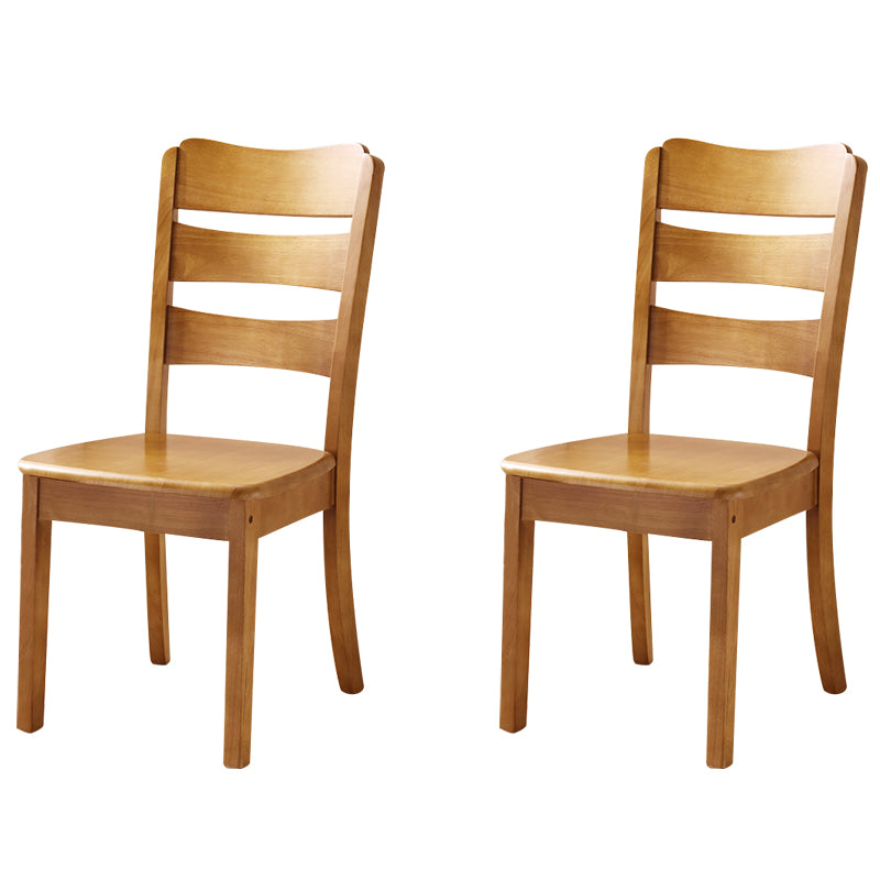 16.5" Wide Side Chair Industrial Wood Side Dining Armless Chairs