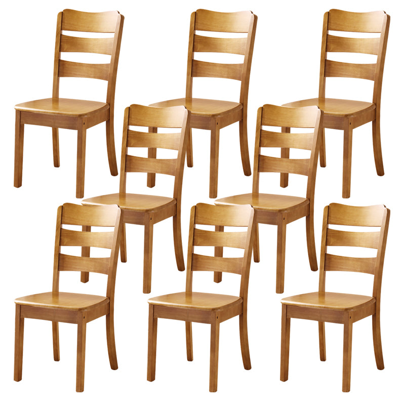 16.5" Wide Side Chair Industrial Wood Side Dining Armless Chairs