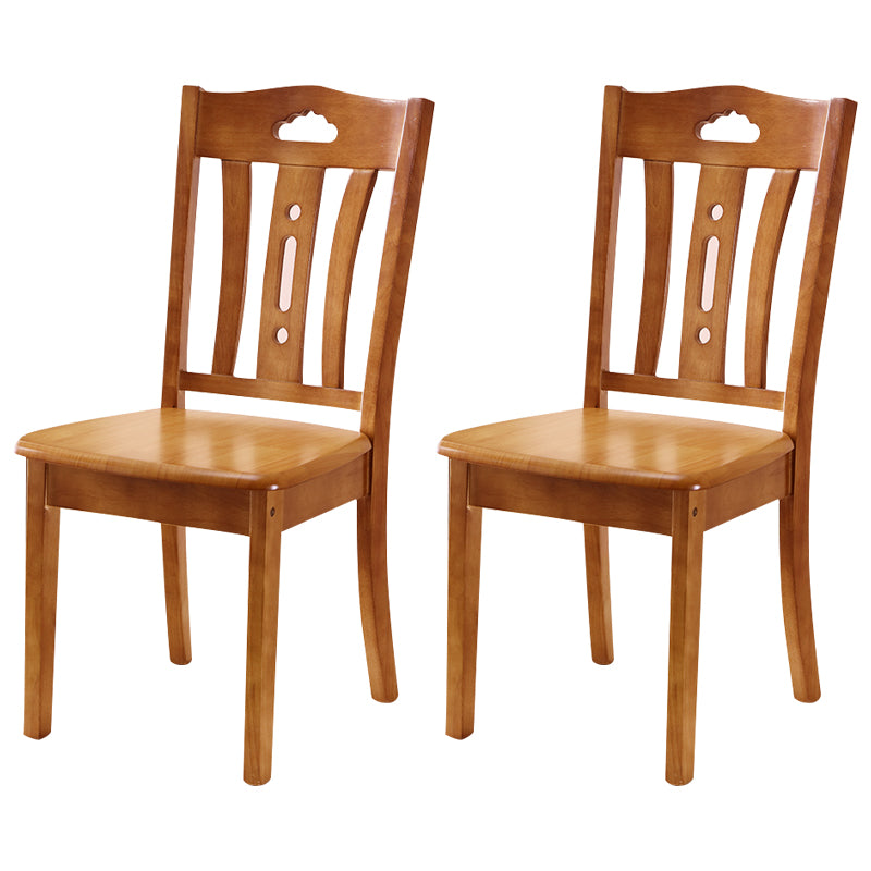 16.5" Wide Side Chair Industrial Wood Side Dining Armless Chairs