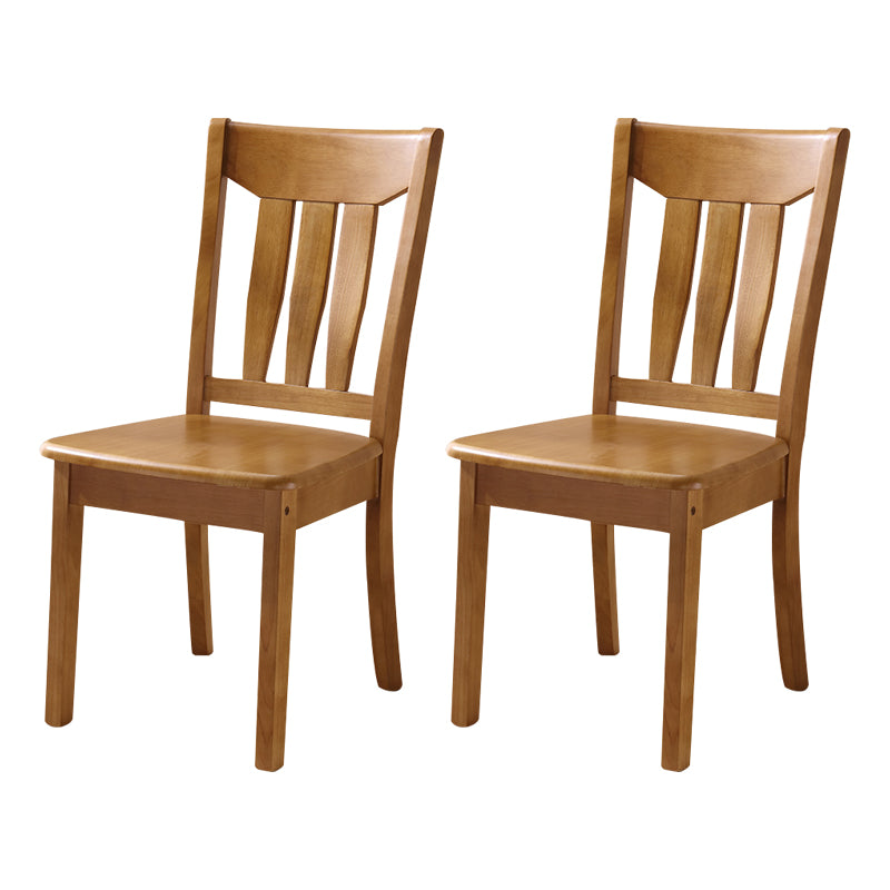 16.5" Wide Side Chair Industrial Wood Side Dining Armless Chairs