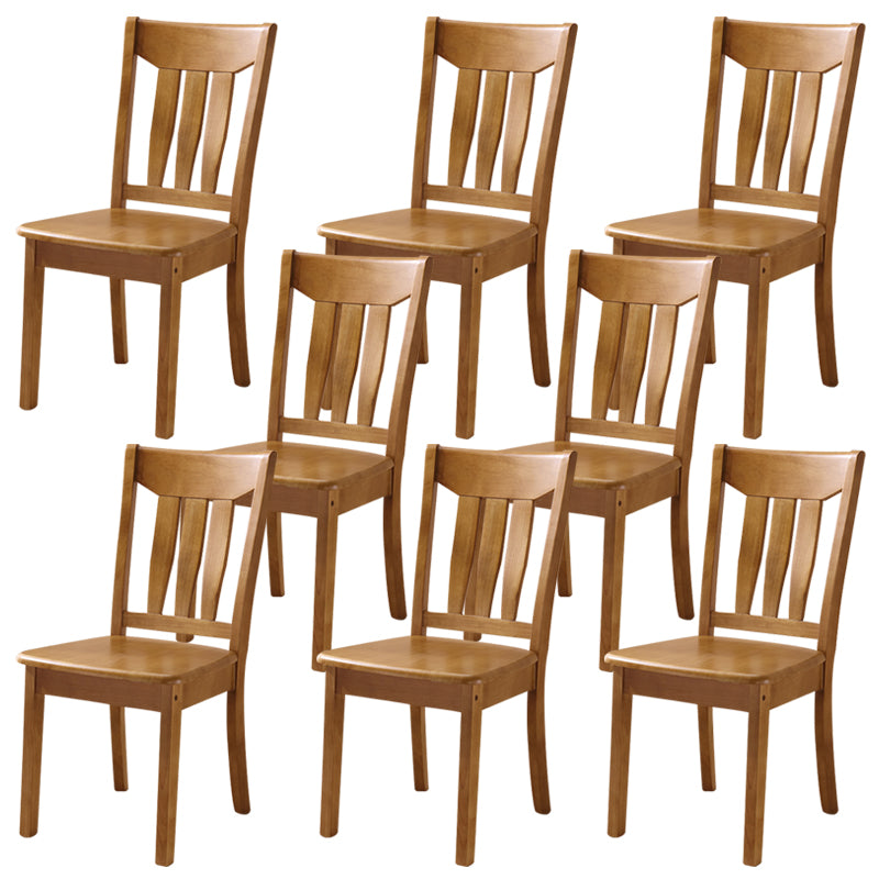 16.5" Wide Side Chair Industrial Wood Side Dining Armless Chairs