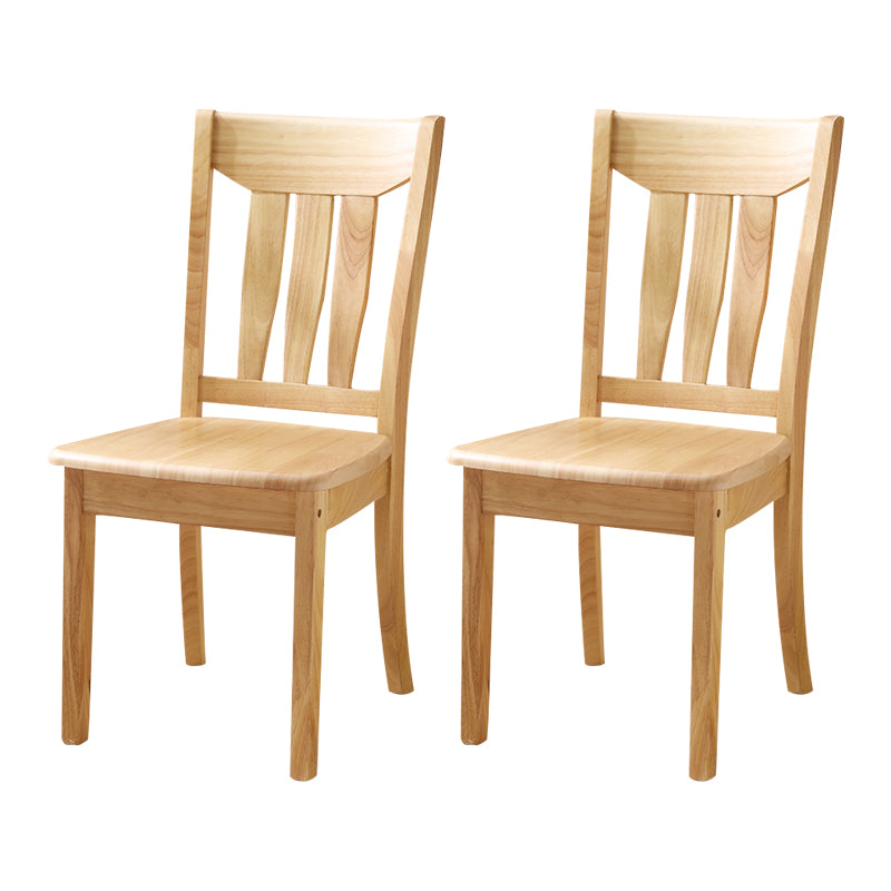 16.5" Wide Side Chair Industrial Wood Side Dining Armless Chairs