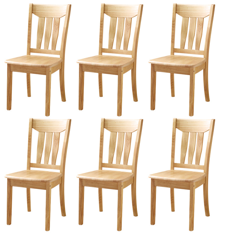 16.5" Wide Side Chair Industrial Wood Side Dining Armless Chairs