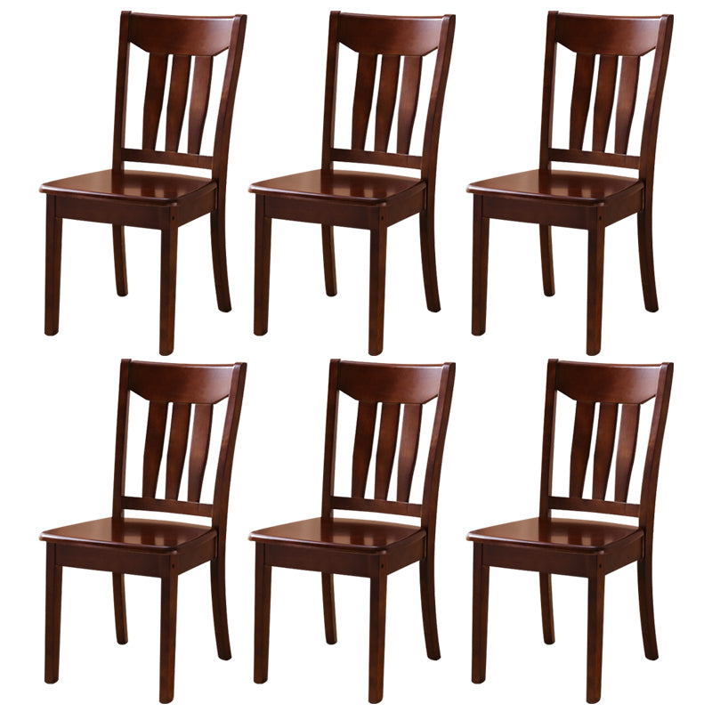16.5" Wide Side Chair Industrial Wood Side Dining Armless Chairs