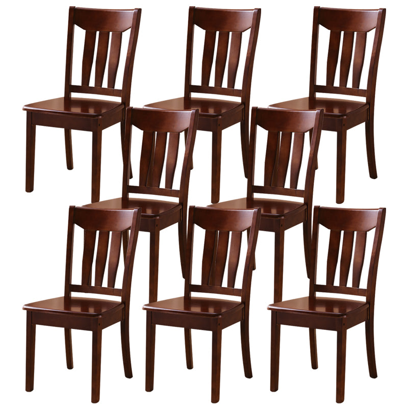 16.5" Wide Side Chair Industrial Wood Side Dining Armless Chairs