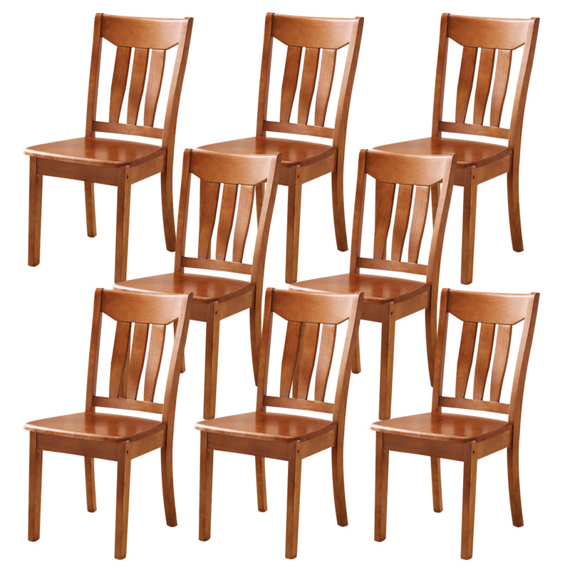 16.5" Wide Side Chair Industrial Wood Side Dining Armless Chairs