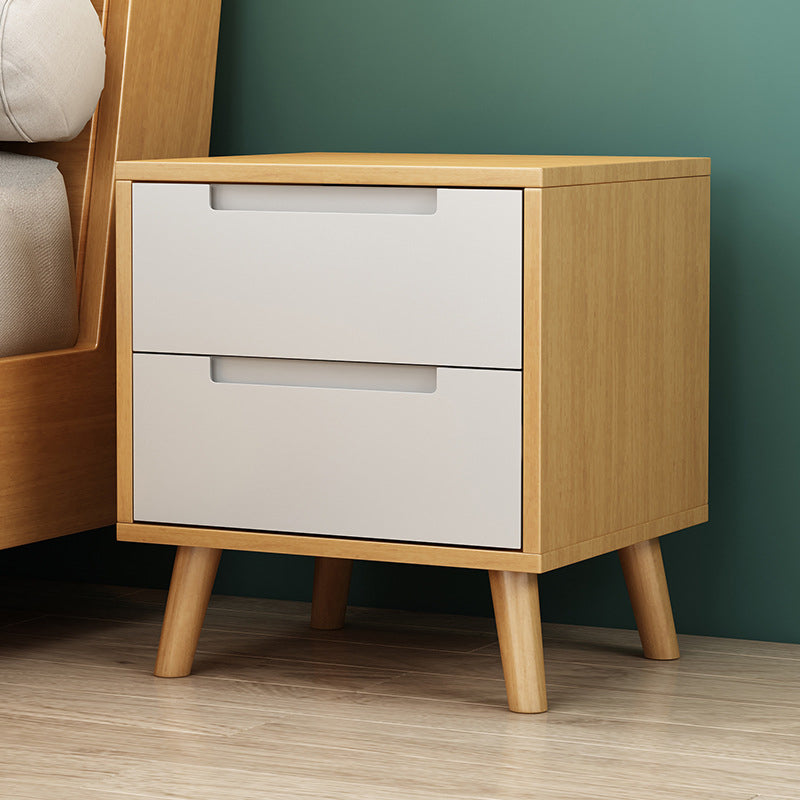 Modern Bed Nightstand Solid Wood Accent Table Nightstand for Bedroom