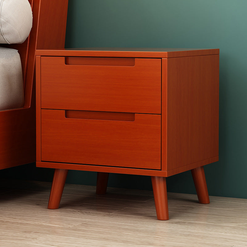 Modern Bed Nightstand Solid Wood Accent Table Nightstand for Bedroom