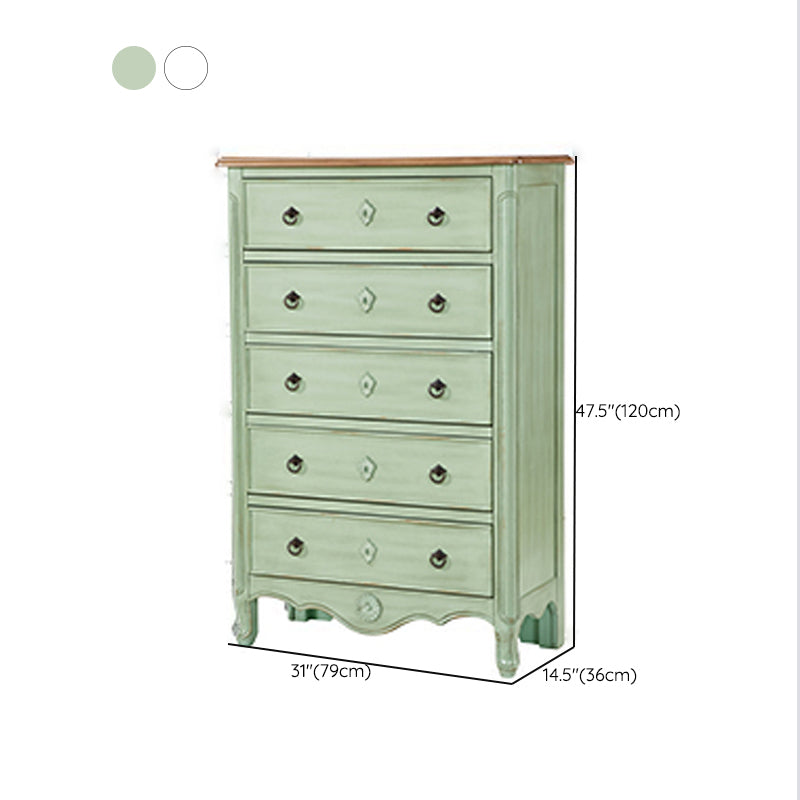 Distressed Storage Chest Dresser Traditional Dresser with Drawers