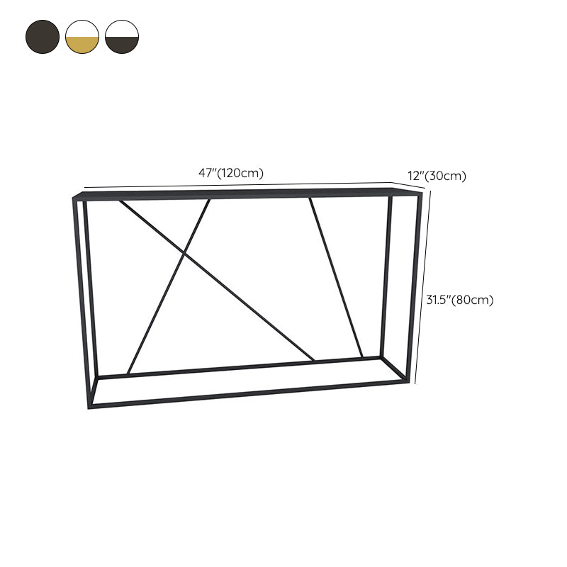 31.5" Tall Modern Console Table Frame Base Accent Table for Hall