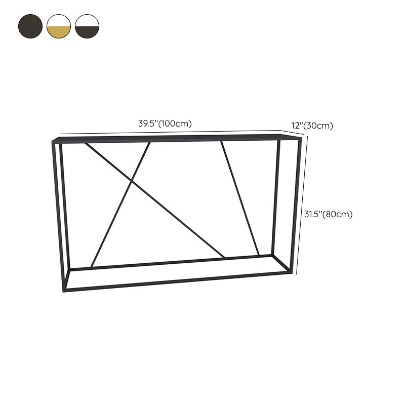31.5" Tall Modern Console Table Frame Base Accent Table for Hall