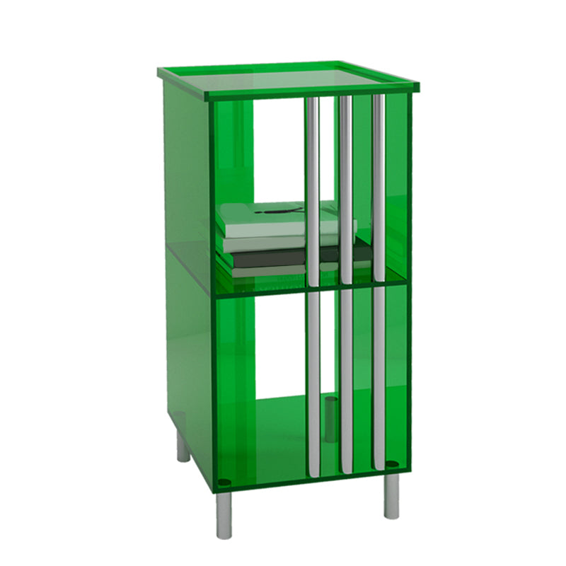 Scandinavian Acrylic Bookshelf Standard Open Back Bookcase with Shelves