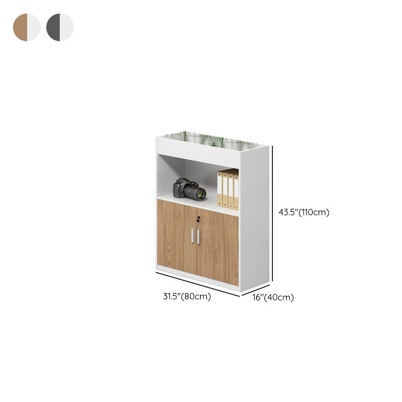 Locking Filing Cabinet Storage Shelves Wood Modern Vertical Filing Cabinet