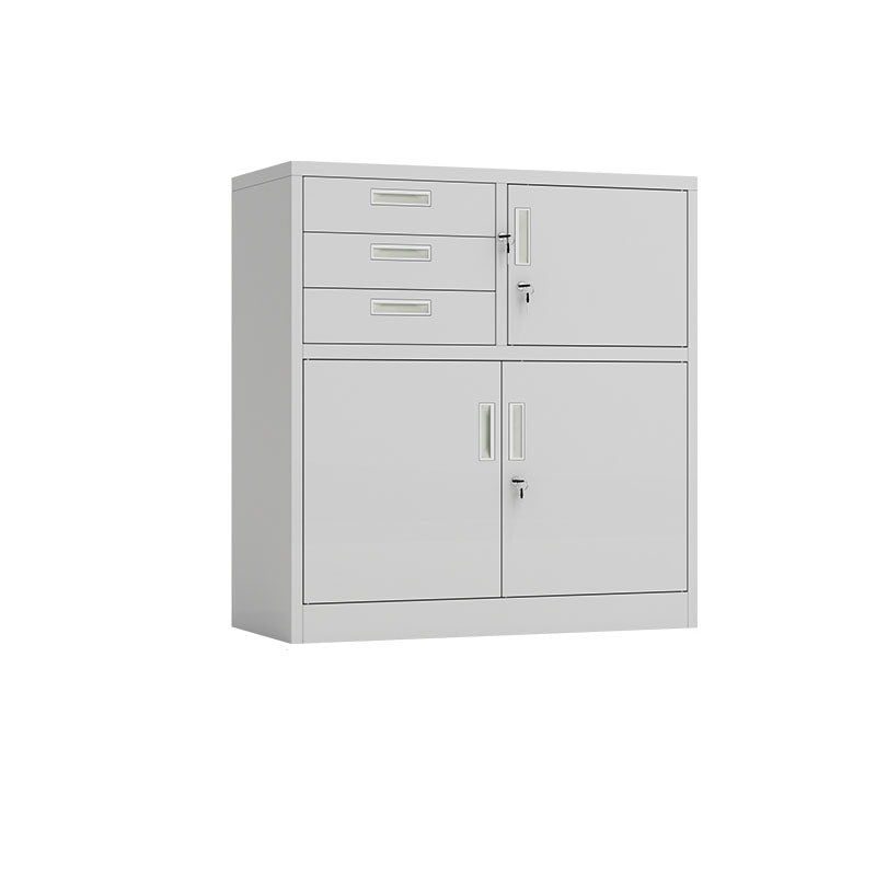 Basic Metal File Cabinet Solid Color Storage Shelve Locking File Cabinet for Office