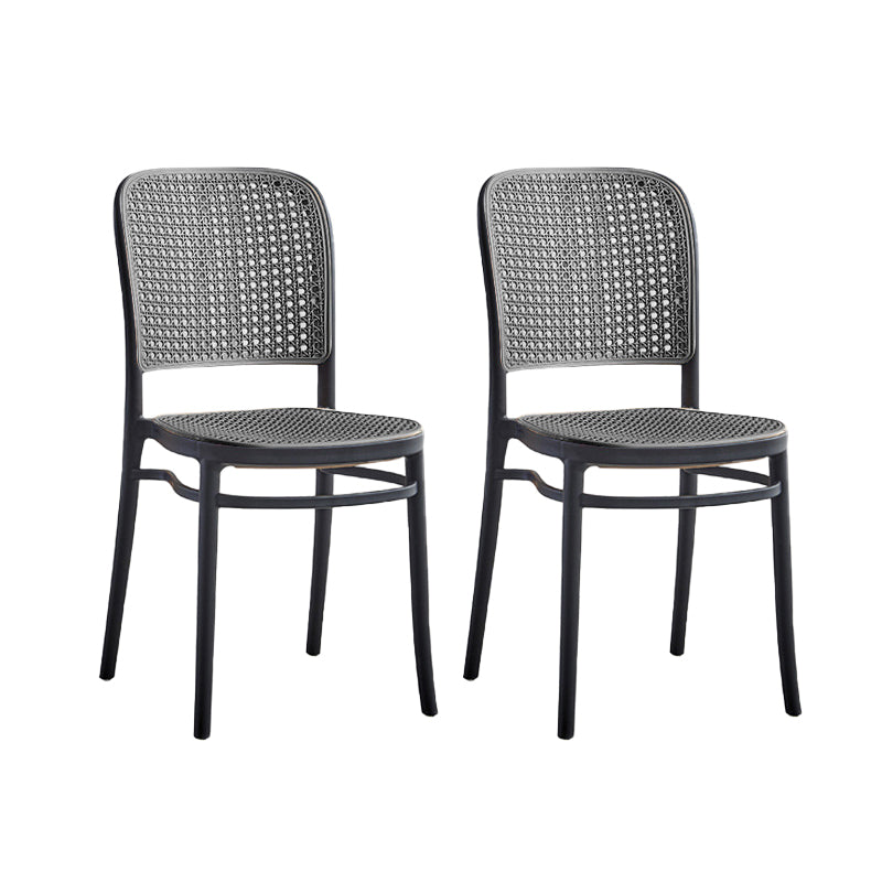 Stackable Bar Stool Plastic Backrest Counter Stool for Living Room