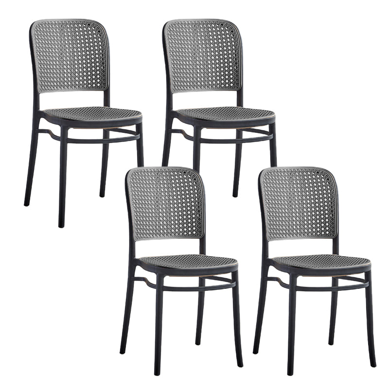 Stackable Bar Stool Plastic Backrest Counter Stool for Living Room