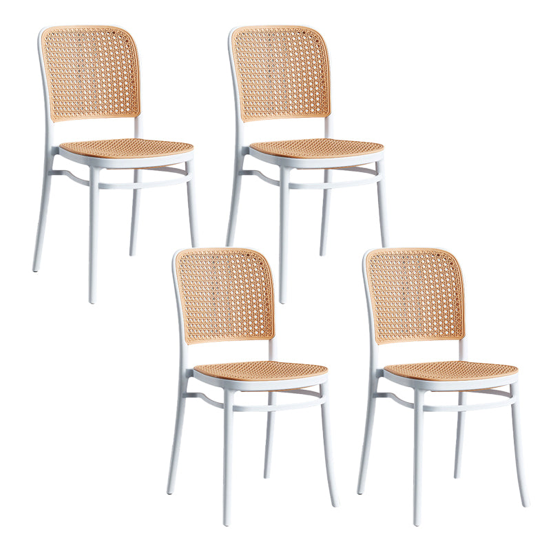 Stackable Bar Stool Plastic Backrest Counter Stool for Living Room