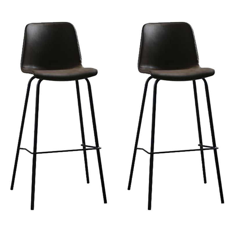 Bucket Dining Stools Contemporary Bar Stools with Metal Base