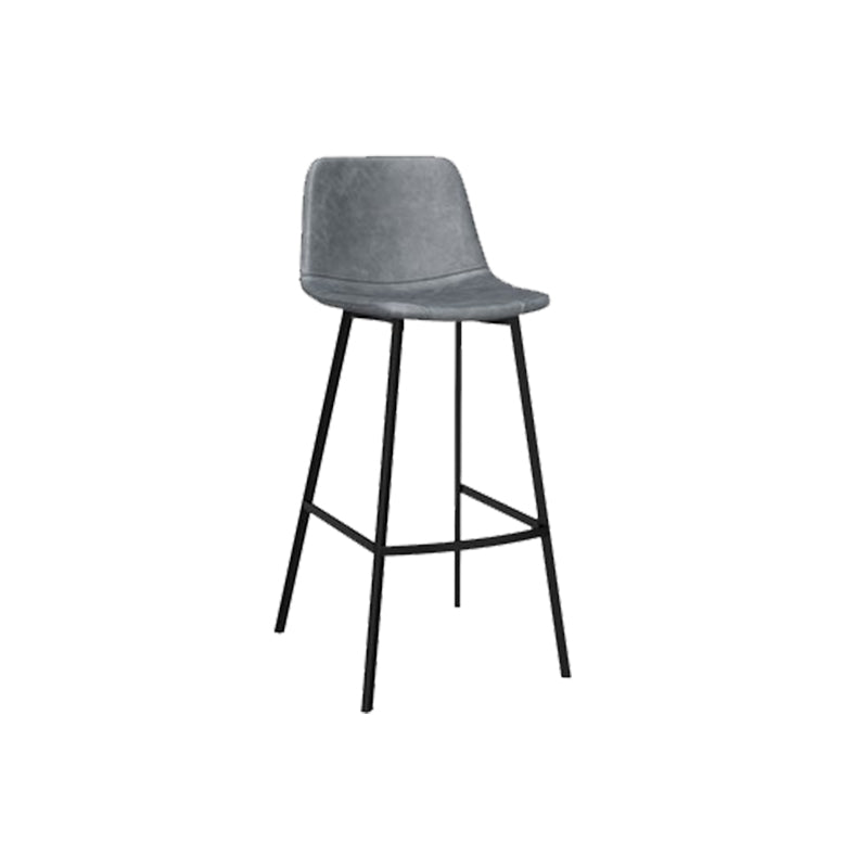 Contemporary Dining Stools Armless Bar Stools with Metal Base