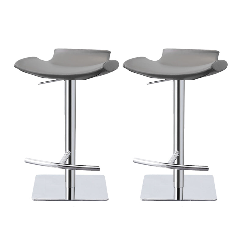 Industrial Style Bar Stool Leather Adjustable Counter Stool for Bristol