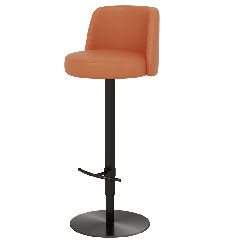 Adjustable Swivel Bar Stool Leather Backrest Counter Stool for Bristol