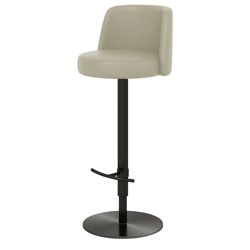 Adjustable Swivel Bar Stool Leather Backrest Counter Stool for Bristol