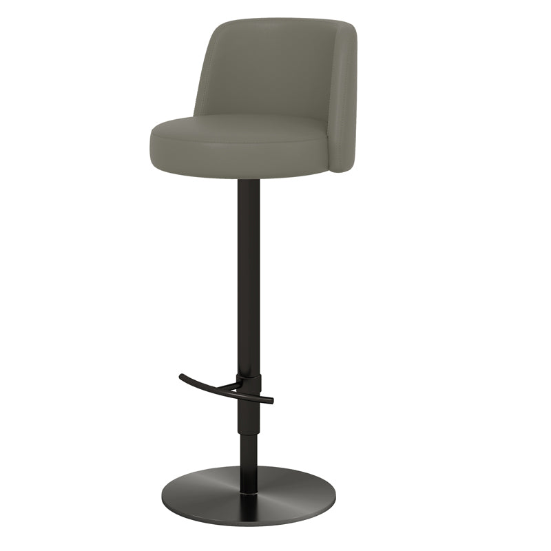 Adjustable Swivel Bar Stool Leather Backrest Counter Stool for Bristol