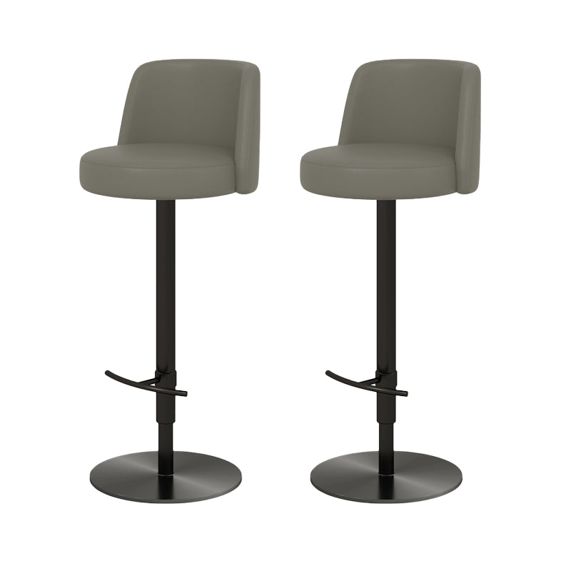 Adjustable Swivel Bar Stool Leather Backrest Counter Stool for Bristol