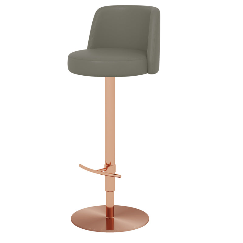 Adjustable Swivel Bar Stool Leather Backrest Counter Stool for Bristol