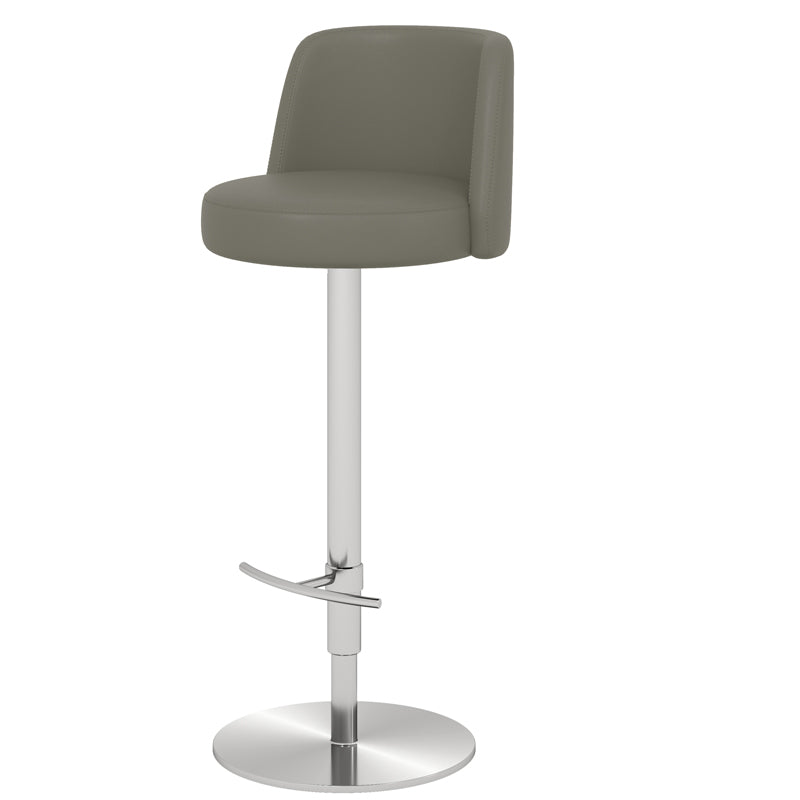 Adjustable Swivel Bar Stool Leather Backrest Counter Stool for Bristol