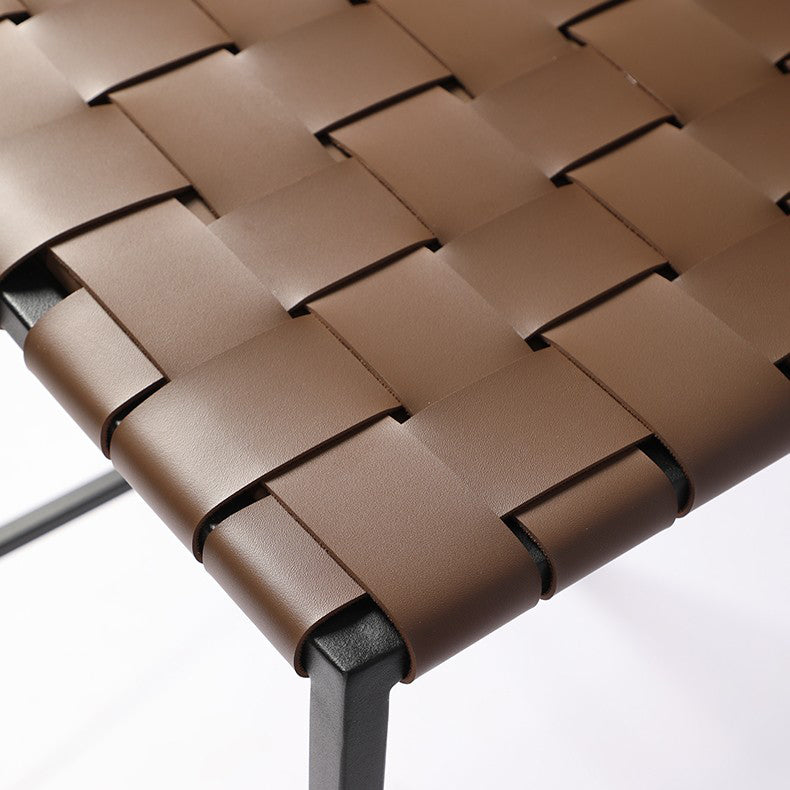 Modern Leather Bar Stool Backrest 4 Legs Counter Stool for Bristol